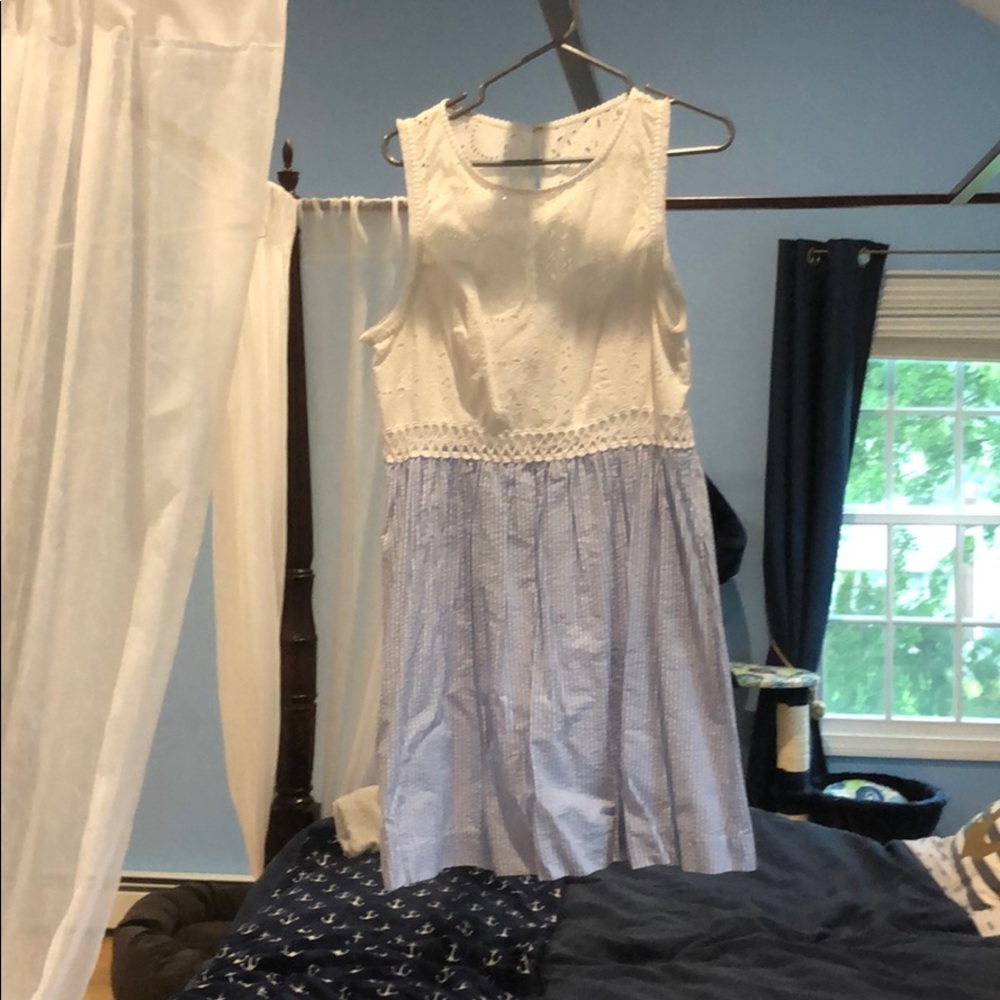 Lily Pulitzer lace/seersucker dress